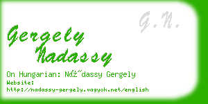 gergely nadassy business card